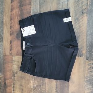 NWT SO Black Jean Highwaist Shorts Size 11